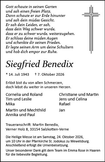 Siegfried Benedix