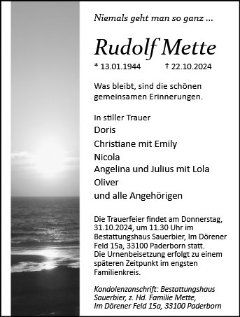 Rudolf Mette