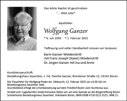 Wolfgang Ganzer