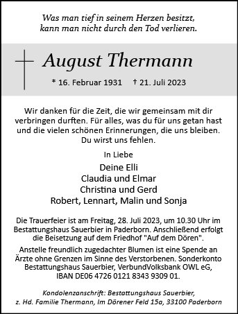 August Thermann