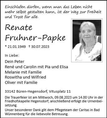 Renate Fruhner-Papke