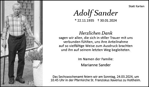 Adolf Sander