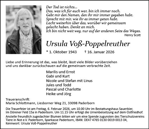 Ursula Voß-Poppelreuther