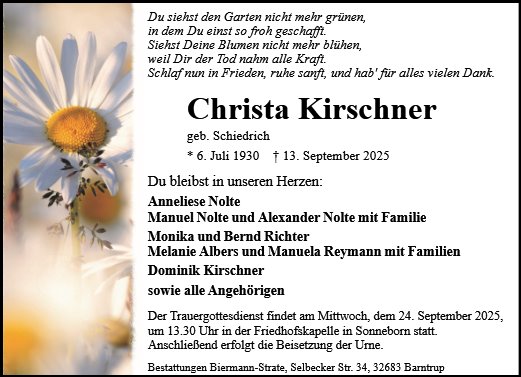 Christa Kirschner