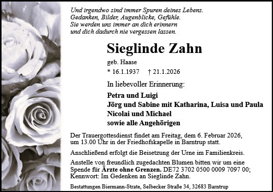 Sieglinde Zahn