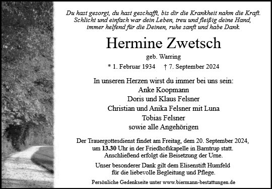 Hermine Zwetsch