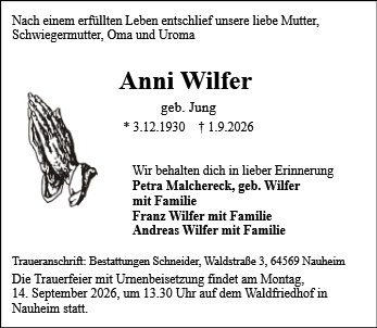 Anna Wilfer 