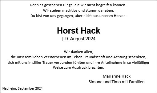 Horst Hack