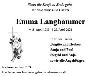 Emma Langhammer