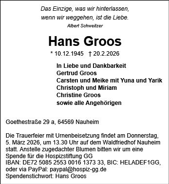 Hans Groos