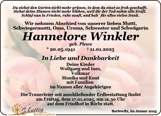 Hannelore Winkler