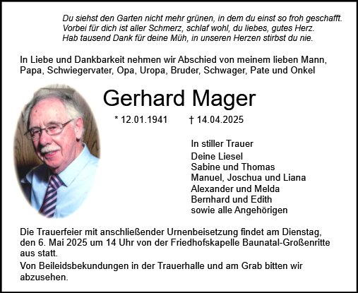 Gerhard Mager