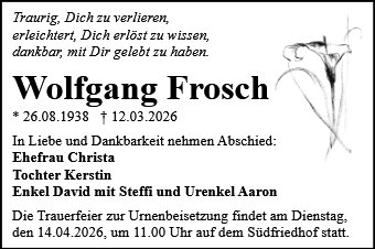 Wolfgang Frosch