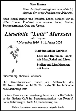 Lieselotte Marxsen