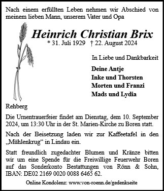 Heinrich Christian Brix