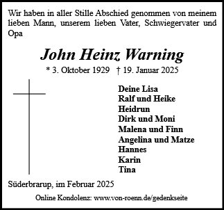 John Heinz Warning