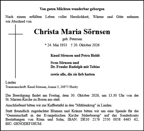 Christa Maria Sörnsen