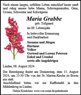 Maria Grabbe