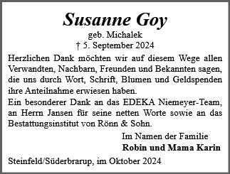 Susannne Goy