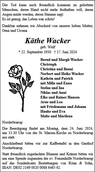 Käthe Wacker