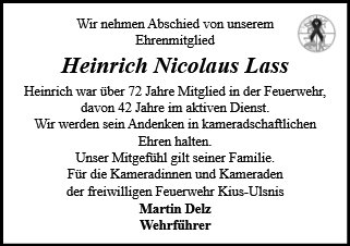 Heinrich Nicolaus Lass