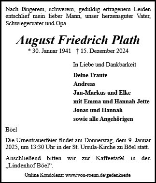 August Friedrich Plath