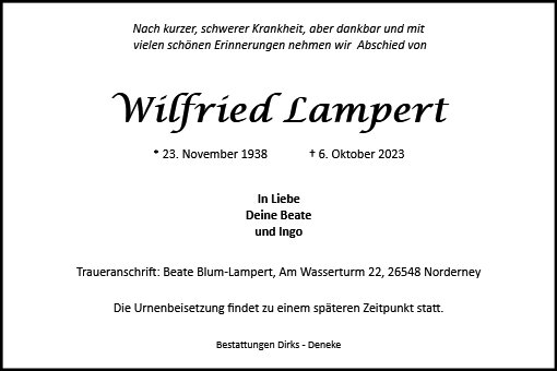 Wilfried Lampert