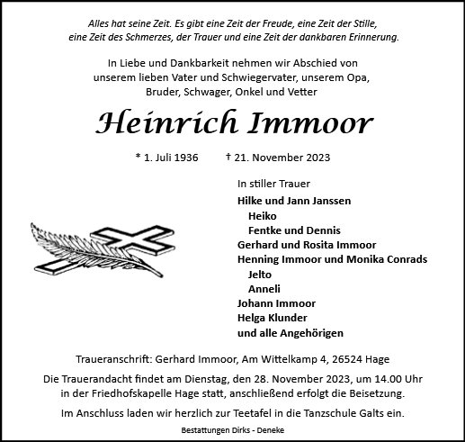 Heinrich Immoor