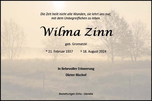 Wilma Zinn