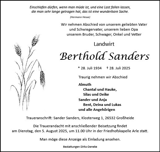 Berthold Sanders