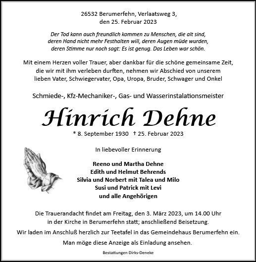 Hinrich Dehne