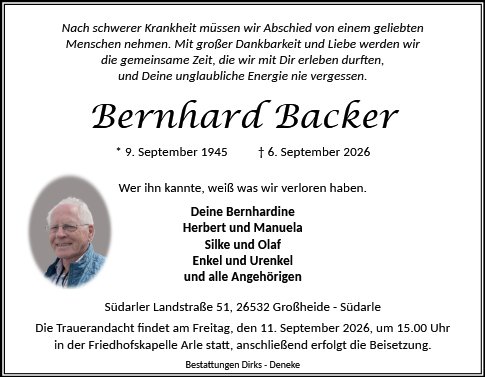 Bernhard Backer