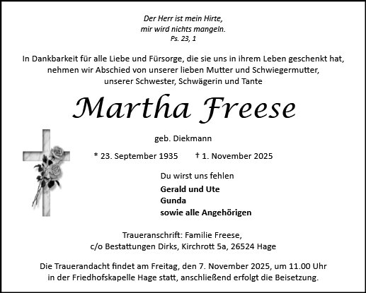 Martha Freese