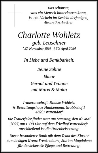 Charlotte Wohletz