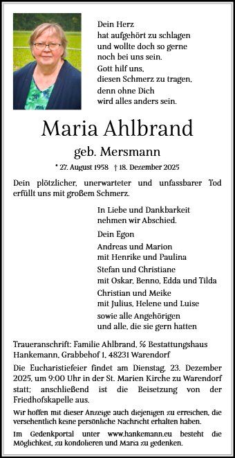 Maria Ahlbrand