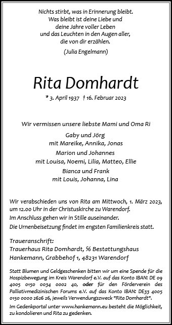 Rita Domhardt