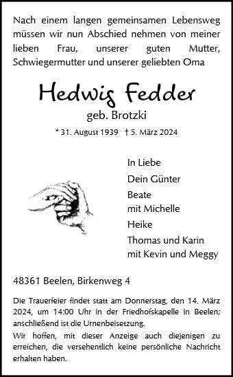 Hedwig Fedder