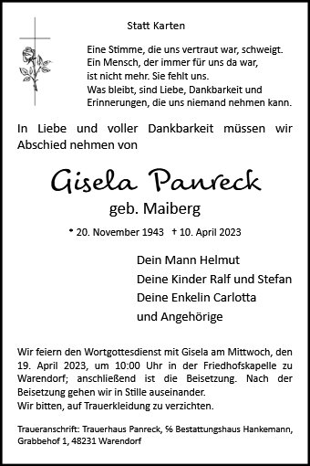 Gisela Panreck