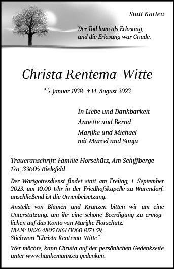 Christa Rentema-Witte