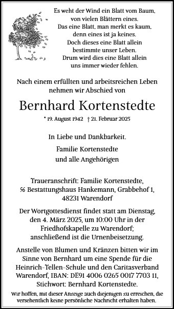 Bernhard Kortenstedte