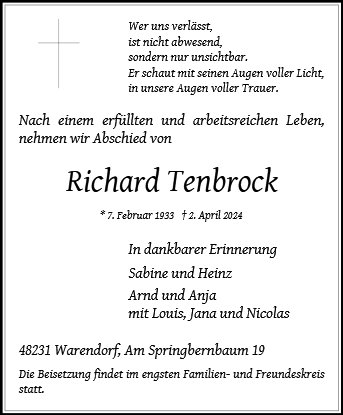 Richard Tenbrock