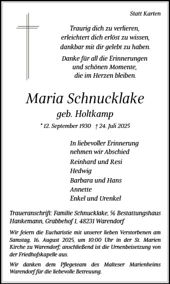 Maria Schnucklake