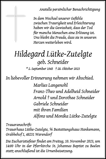Hildegard Lütke-Zutelgte