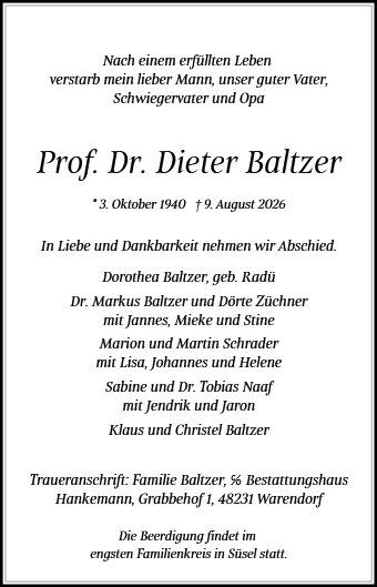 Dieter Baltzer