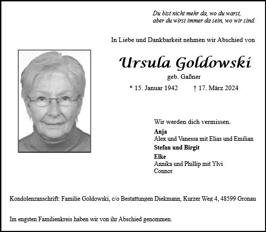 Ursula Goldowski