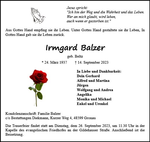 Irmgard Balzer