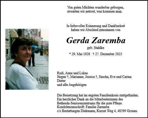 Gerda Zaremba