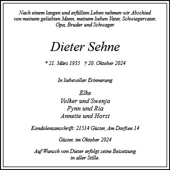 Dieter Sehne