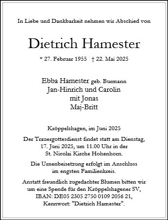 Dietrich Hamester