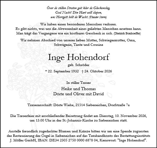 Inge Hohendorf